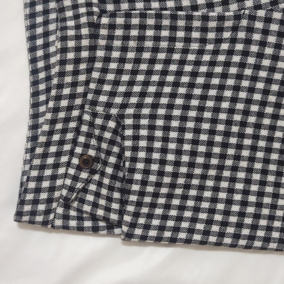 ANTHROPOLOGIE The Essential Crop Flare Pants Color Black/White Size 2 - Picture 7 of 16